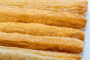 corn cheese stick isolated on white background