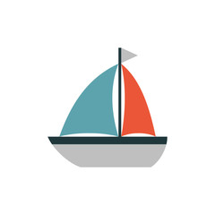 Boat icon flat