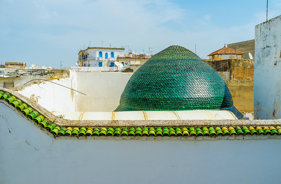 The Green Dome In Tunis Medina