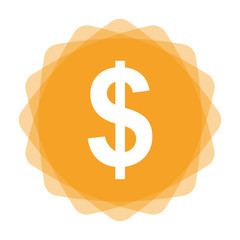App Icon gelb - Dollar - Währung