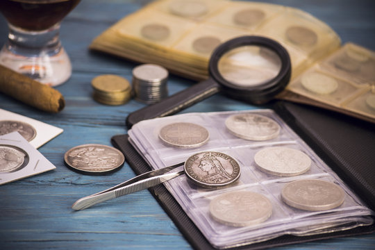 numismatics, collect old coins