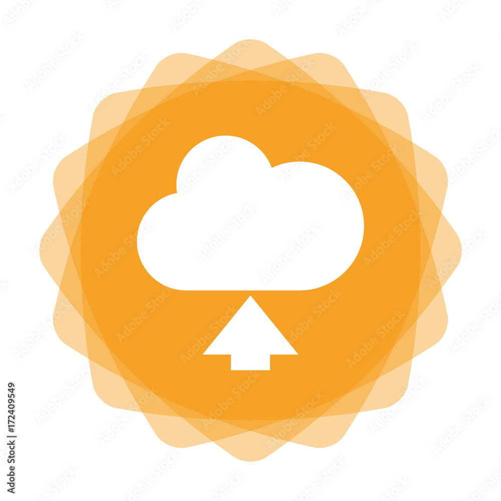 Canvas Prints app icon gelb - wolke - upload