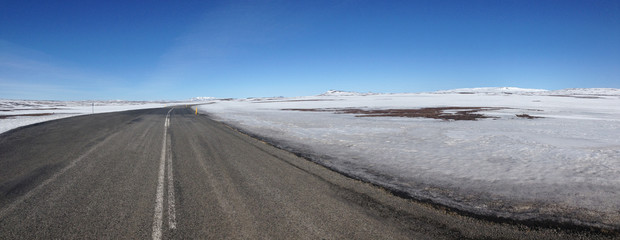 Road between Myvatn and Eglisstadir