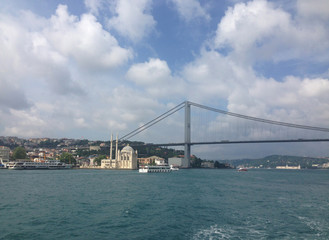 Ortakoy Mosque and the 15 July Martyrs Bridge