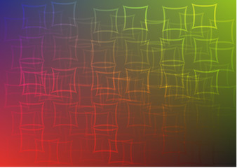 Abstract Vector Colorful Gradient With Squares Background