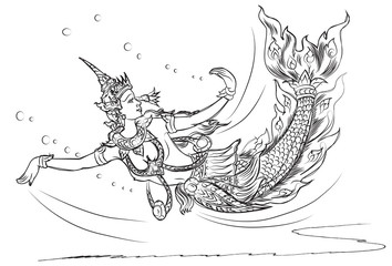 lady  in literature outline Thai