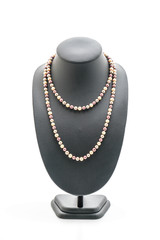 beautiful and luxury necklace with jewelry stand neck