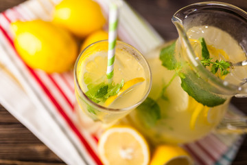 Jar of lemonade