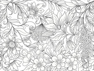 Naklejka premium Seamless pattern, background with spring flowers magnolia, sak