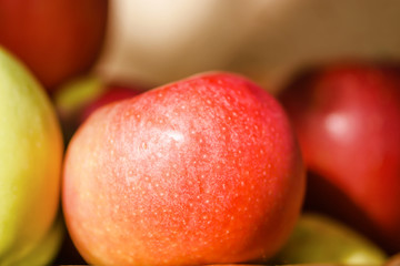 Multicolored apples