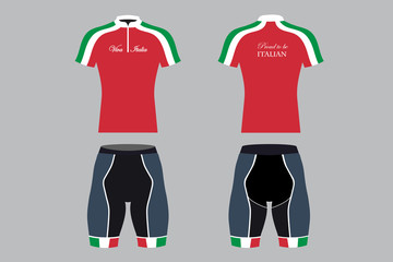 Italy Sportswear , cyclist clothes model for Italian national team