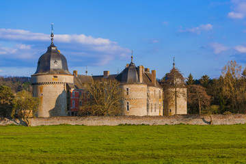 Fototapeta premium Lavaux Sainte Anne Castle in Belgium