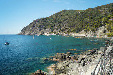 Costa rocciosa presso Framura Liguria Italia