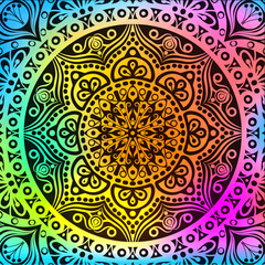 Multicolored mandala