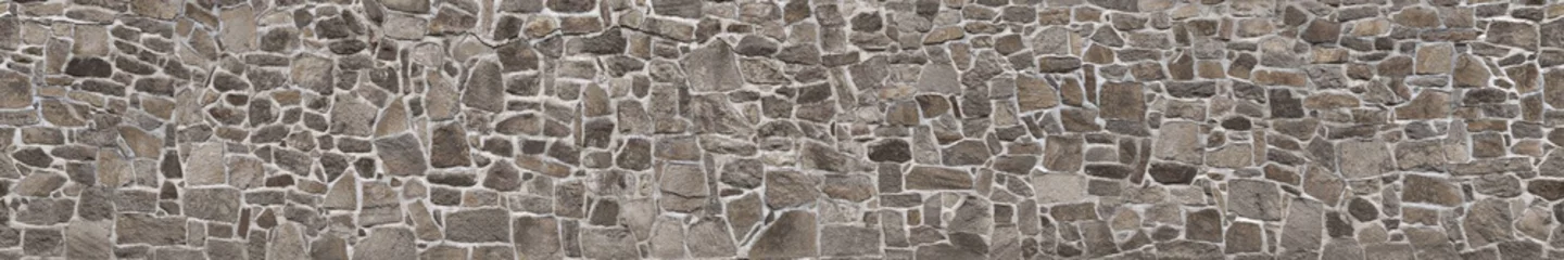 Foto op Canvas Textuur van een stenen muur. Oude kasteel stenen muur textuur achtergrond. Stenen muur als achtergrond of textuur. © colorshadow