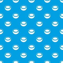 Half of coconut pattern seamless blue