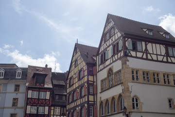 Fototapeta premium The beautiful village of Colmar in France
