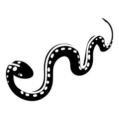 Naklejka premium Desert snake icon, simple style