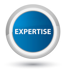 Expertise prime blue round button