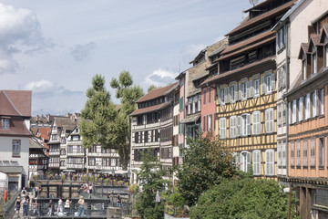 Fototapeta na wymiar The beautiful city of Strasbourg in France