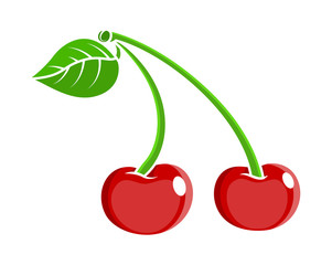 Red Cherries Vector