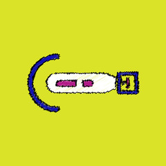 flat shading style icon military torpedo silhouette