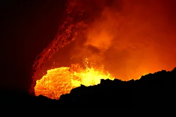 Photo sur Aluminium Volcan Masaya volcano active lava lake Nicaragua