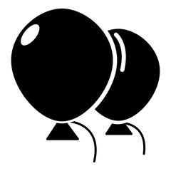 Wedding ballons icon , simple style