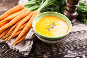 Carrot cream soup