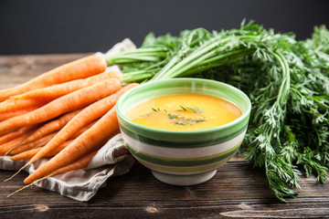 Carrot cream soup