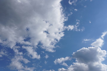 background of blue sky and clouds.