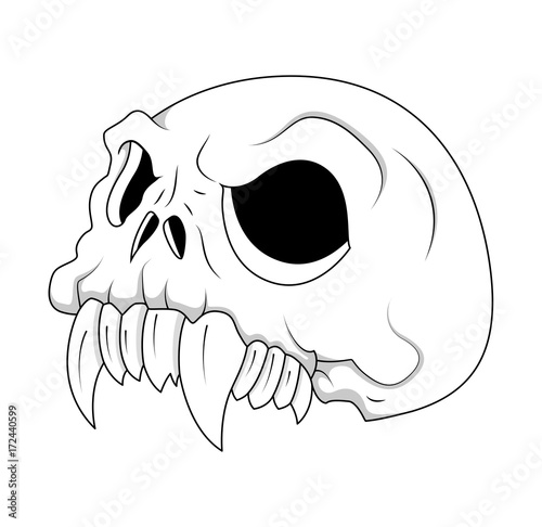 "Animal Skull - clip-art vector illustration " Stock image and royalty