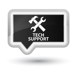 Tech support (tools icon) prime black banner button