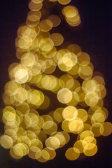Goldenes Bokeh