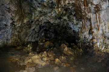 Fototapeta na wymiar Masaya volcanic cave Nicaragua 