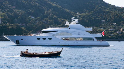 Rich and Poor: Yacht and Boat