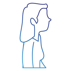 successful businesswoman profile avatar character
