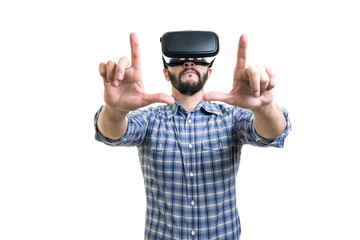 Man with vr goggles