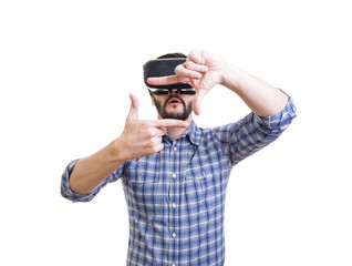Man with vr goggles