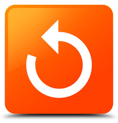 Refresh arrow icon orange square button