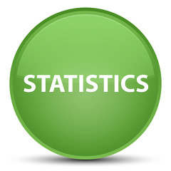 Statistics special soft green round button
