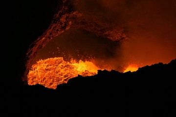 Masaya active volcano lava lake Nicaragua