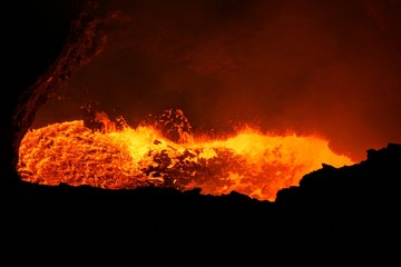 Masaya active volcano lava lake Nicaragua