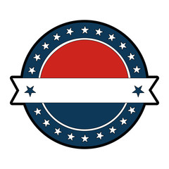 united states of america seal with ribbon