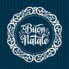 Buon Natale. Christmas template. 