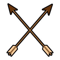 set arrows isolated icon