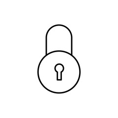 round lock icon