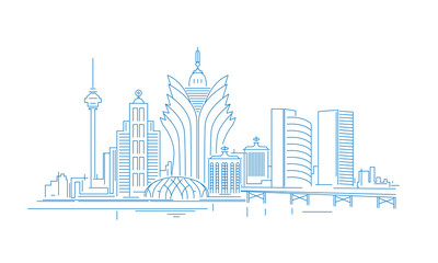 Obraz premium Macau skyline