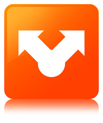 Share icon orange square button