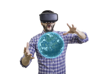 Man with vr goggles